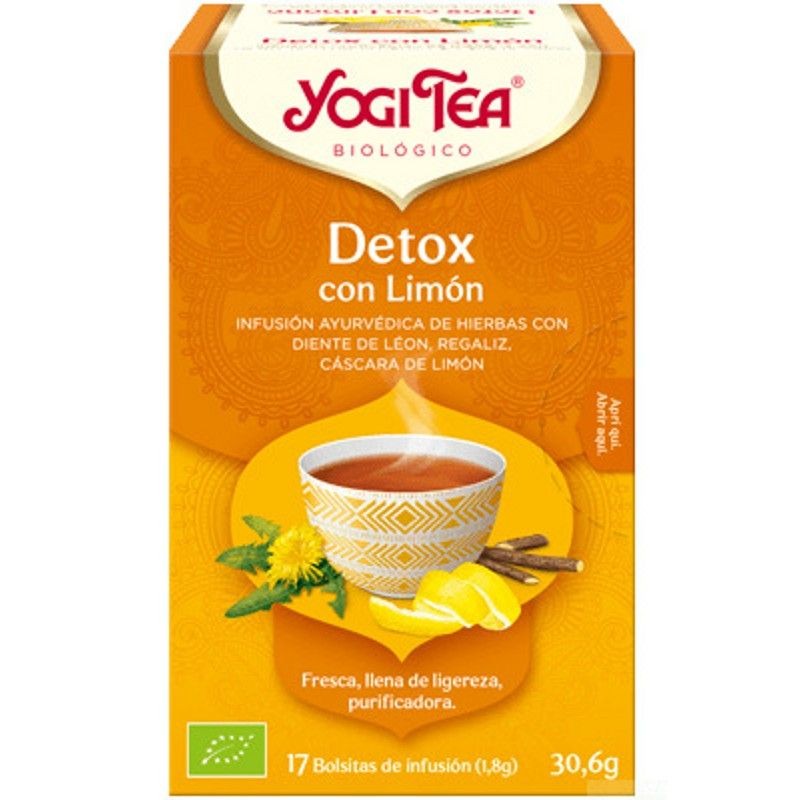 DETOX LIMÓN YogiTea 17 bolsas 