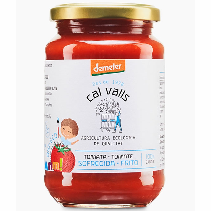 SOFRITO TOMATE S/AZÚCAR AÑADIDO DEM/ECO Cal Valls 350 g