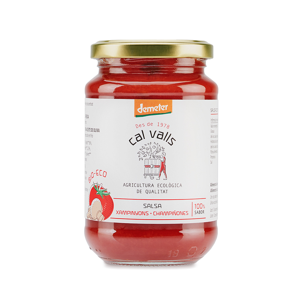 SALSA TOMATA XAMPINYONS ECO Cal Valls 350 g