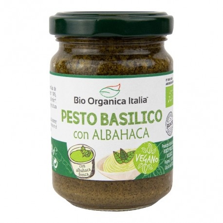 PESTO BASILICO VEGÀ ECO ALFÀBREGA FRESCA Organica Italia 140 g