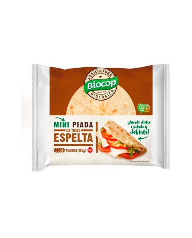 MINI PIADA TR ESPELTA 50% INTEGRAL Biocop 100 g