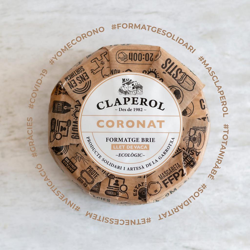 FORMATGE CORONAT DE VACA ECO Claperol 350g