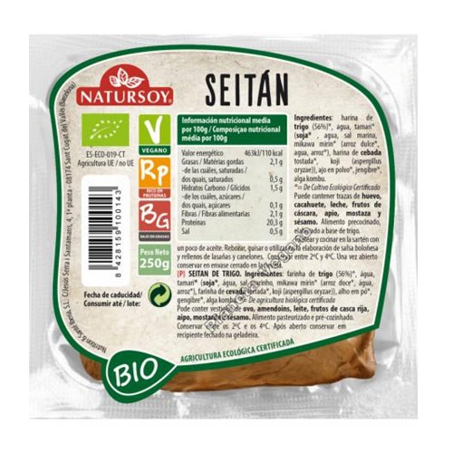 C. BÀSICA - SEITAN ECO Natursoy 250 g