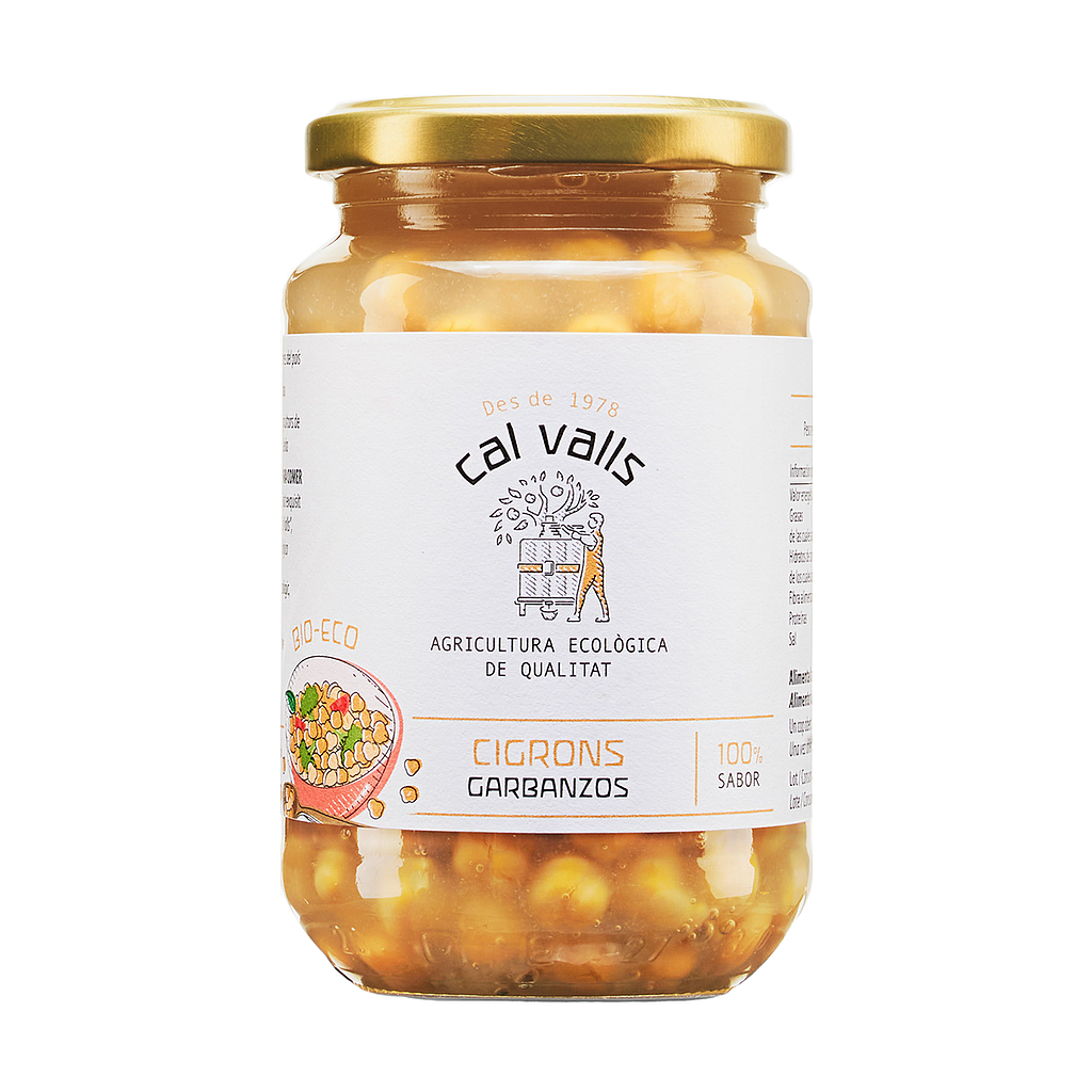 C. BÁSICA - GARBANZOS COCIDOS FRASCO Cal Valls 350 g