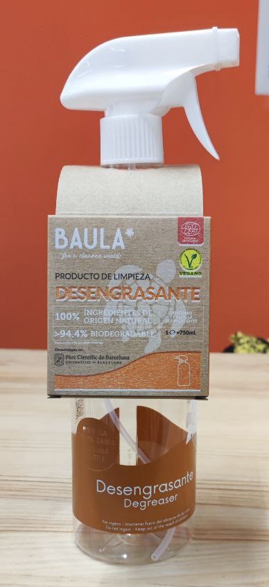 BOTELLA + PASTILLA DESENGRASANTE Baula