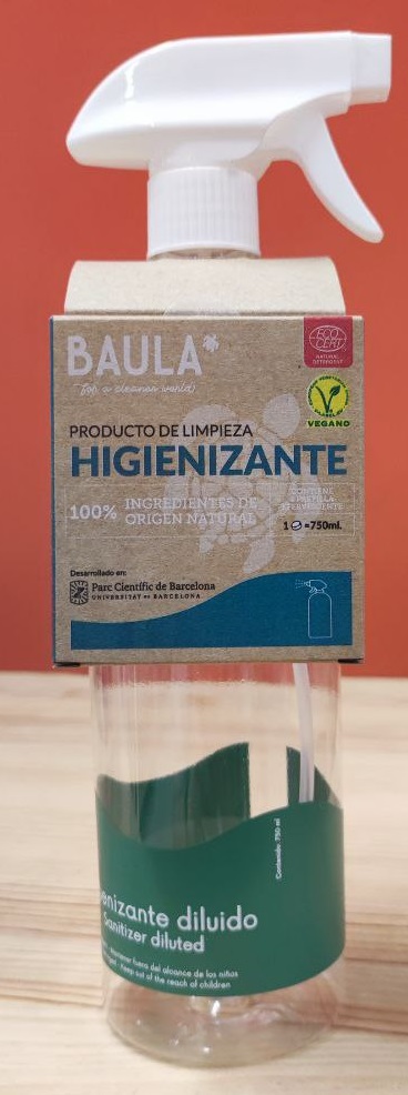BOTELLA + PASTILLA HIGIENIZANTE Baula