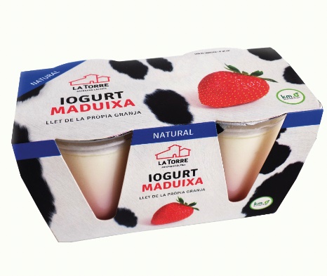 IOGURT DE VACA AMB  MADUIXA La Torre 125 g