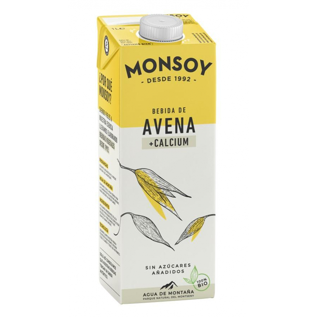 BEBIDA AVENA CALCIO Monsoy 1 l