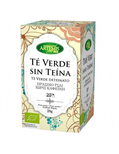 TÉ VERDE SIN TEÍNA ECO ArtemísBio 20 uds.