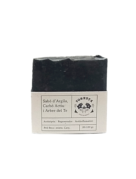 JABÓN DE ARCILLA, CARBÓN ACTIVO Y ÁRBOL DEL TÉ Foresta 80 g