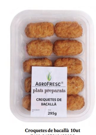 CROQUETES DE BACALLÀ Agrofresc  10 u.