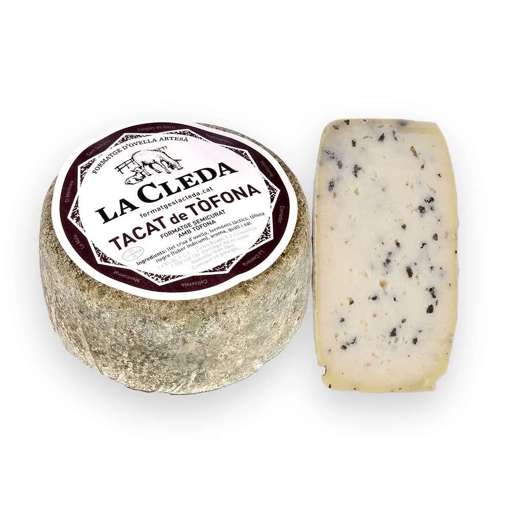 QUESO DE OVEJA TACAT DE TÒFONA La Cleda 350 g aprox. (preu kg)