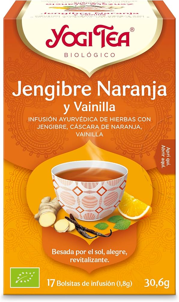 INFUSIÓ GINGEBRE TARONJA VAINILLA ECO YogiTea 17 bosses
