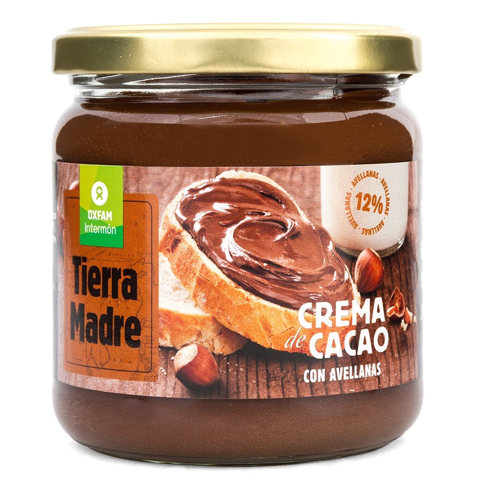 CREMA DE CACAU AMB AVELLANA Oxfam 400 g