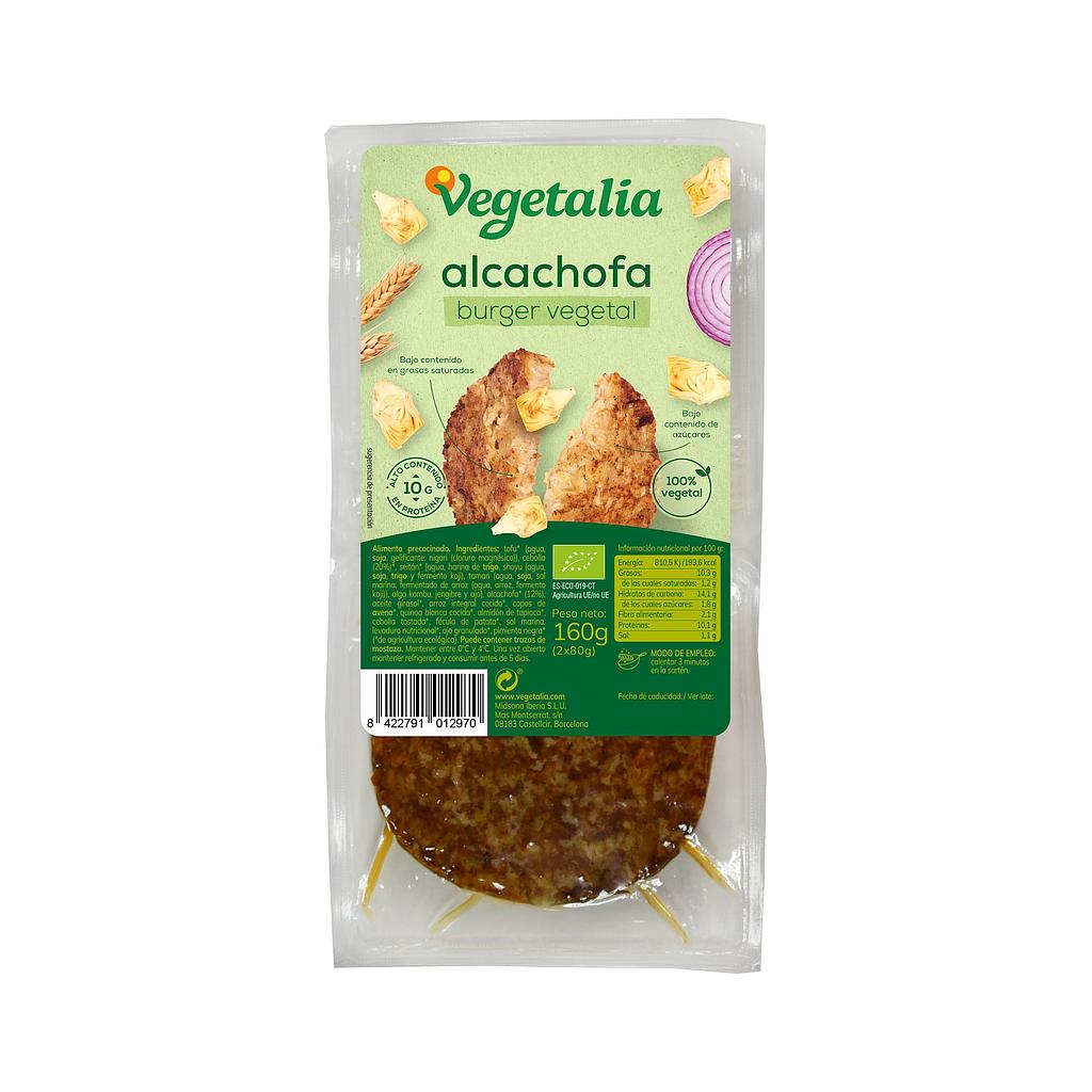 PROMOCIÓN 10% VEGEBURGER DE ALCACHOFA Vegetalia 160 g
