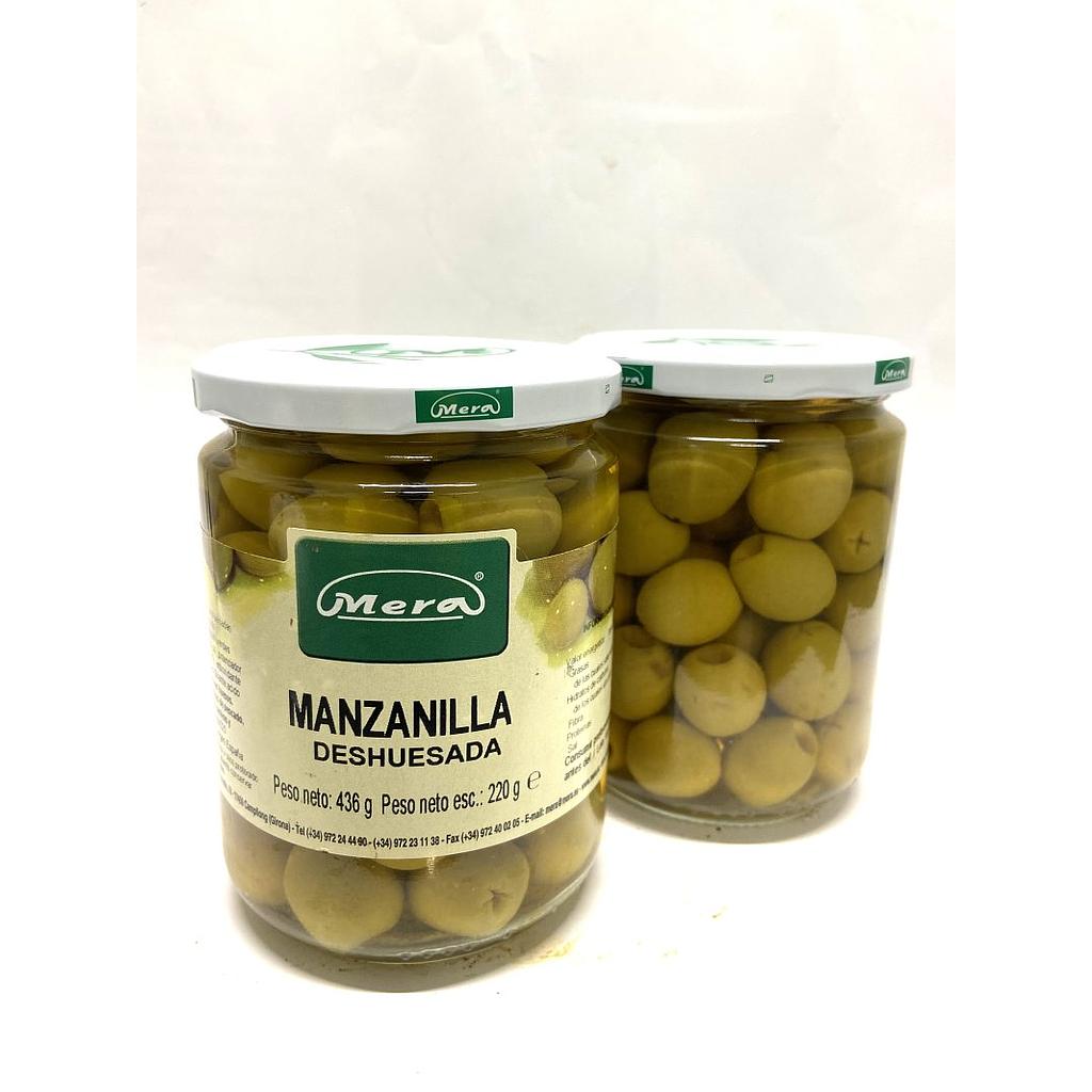 ACEITUNAS MANZANILLA FINA DESHUESADA Mera 436 g
