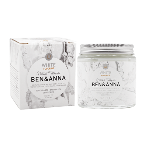 DENTIFRICI WHITE AMB FLUOR EN POLS Ben & Anna 100 ml