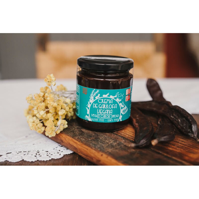 CREMA DE ALGARROBA VEGANA Menjamiques 240 g
