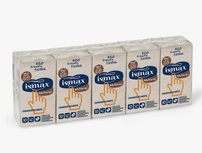 PAÑUELOS DE BOLSILLO ECO Ismax 10x10 uds.