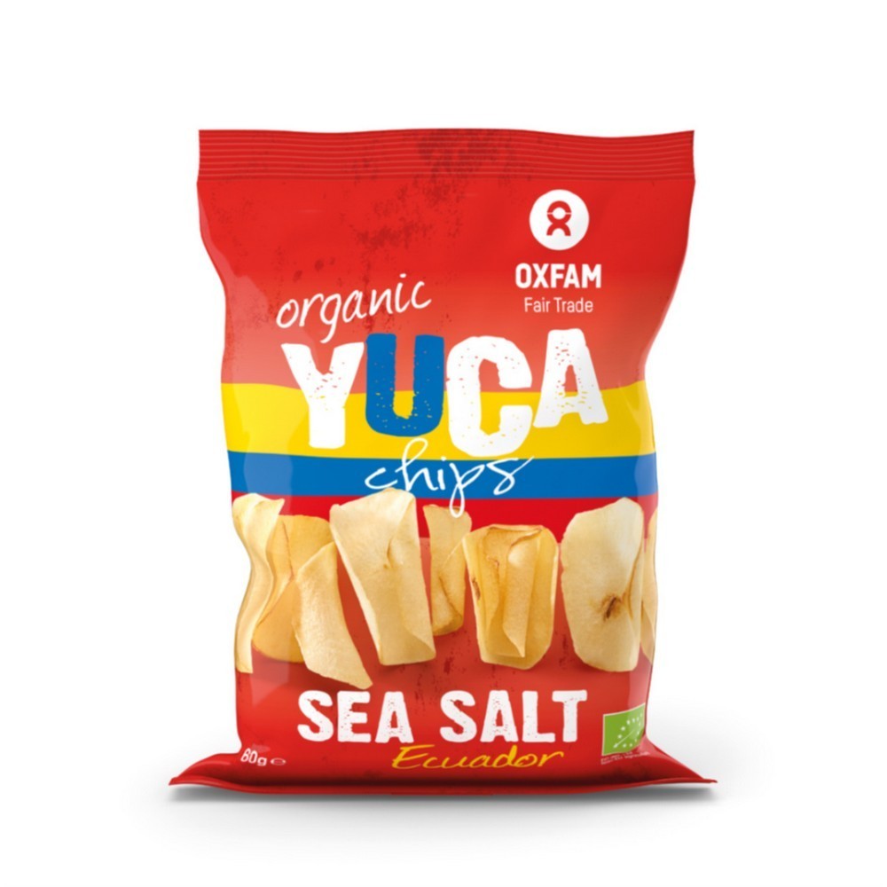 CHIPS DE YUCA CON SAL Oxfam 60 g