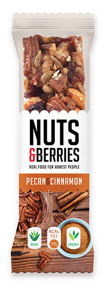 BARRITA PACANAS Y CANELA Nuts&Berries 30 g