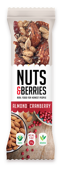 BARRITA ALMENDRAS Y ARANDANOS Nuts&Berries 30 g