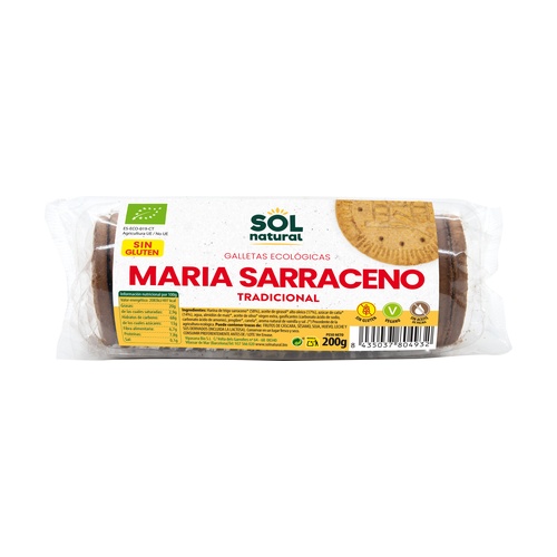 C. BÁSICA - GALLETA MARÍA SARRACENO Sol Natural 200g