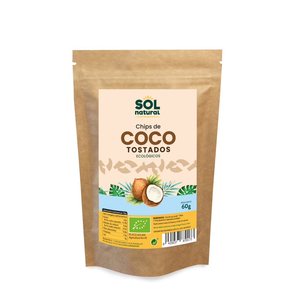 XIPS DE COCO TORRAT ECO Sol Natural 60 g