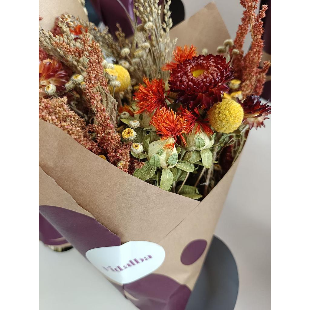 RAMO DE FLORES SECAS - PEQUEÑO (ETIQUETA BLANCA) Tarpuna
