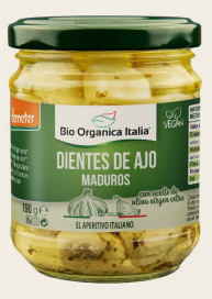 PROMOCIÓN 10% AJOS ENTEROS EN ACEITE DE OLIVA ECO Bio Organica Italia, 190 g