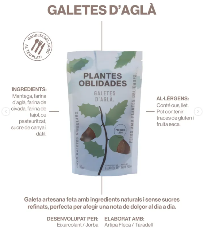 GALETES D'AGLÀ, Plantes Oblidades 140g