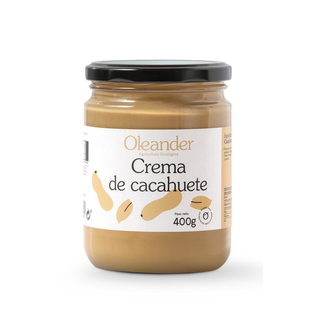 CREMA DE CACAUETS ECO Oleander 400 g
