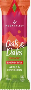 BARRITA AVENA DÁTILES, MANZANA Y CANELA ECO Moonvalley 50 g