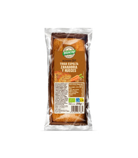 PROMOCIÓN 15% BIZCOCHO DE ESPELTA ZANAHORIA Y NUECES Biocop 250 g