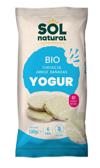 COQUES D'ARRÒS AMB IOGURT ECO Sol Natural 100 g