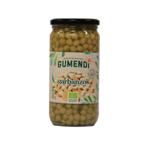 GARBANZOS COCIDOS ECO Gumendi 660 g