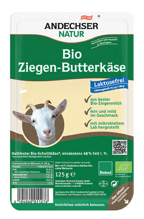 FORMATGE DE CABRA EN LONXES 48% MATERIA GRASSA ECO Andechser 100 g