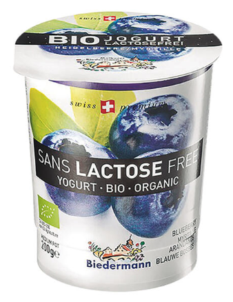 YOGUR DE VACA S/LACTOSA CON ARANDANOS ECO SwissPremium 200 g 