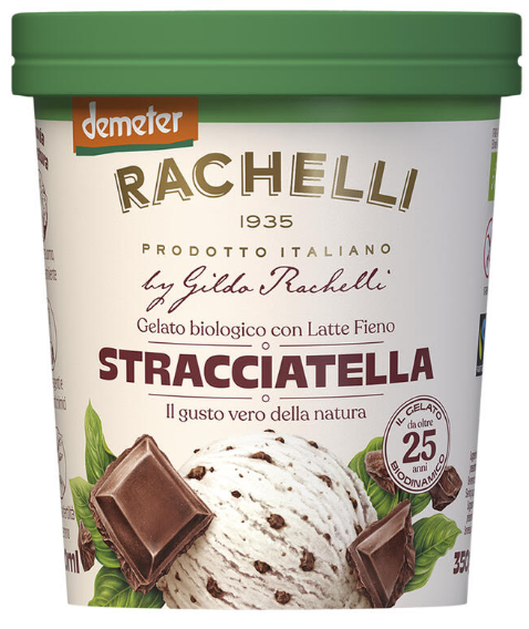 GELAT DE STRACCIATELLA ECO Rachelli 500 ml