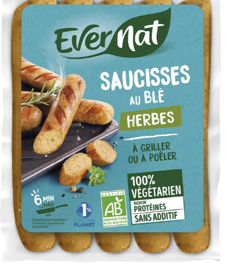 SALSITXES VEGETALS PICANTS ECO Evernat 200 g