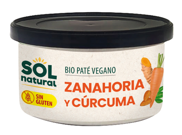 PATÉ DE PASTANAGA AMB CÚRCUMA ECO Sol Natural 125 g