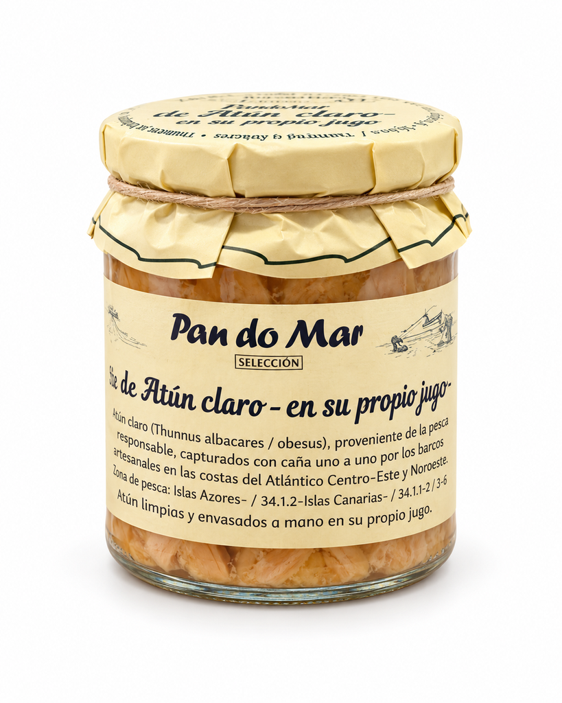 LOMOS DE ATUN CLARO EN SU JUGO ECO Pan do mar 250gr