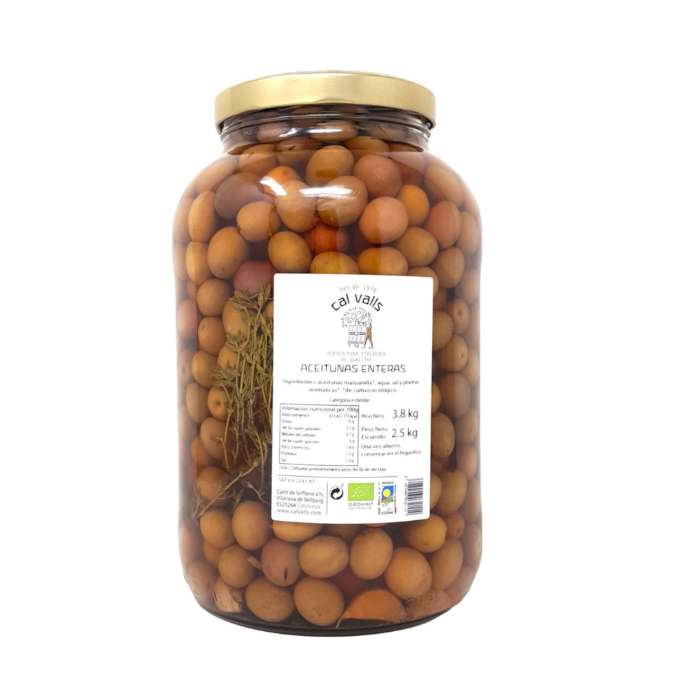 OLIVES MANZANILLA ECO Cal Valls 3,8 kg