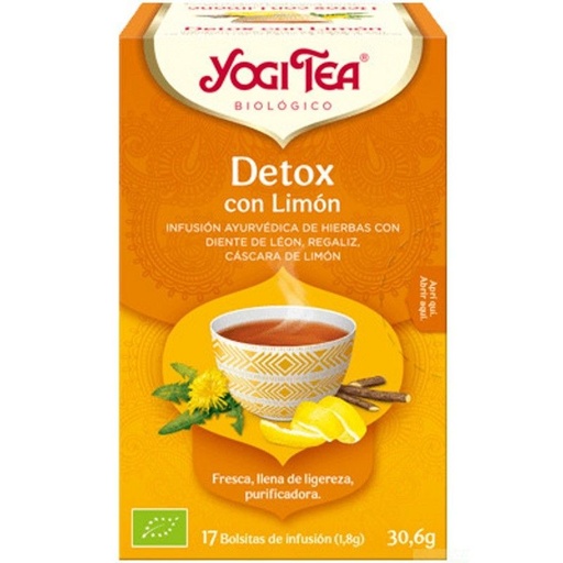 [61401853] INFUSIÓ DETOX LLIMONA ECO YogiTea 17 bosses