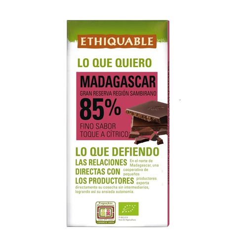 XOCOLATA 85% MADAGASCAR eathica 100 g