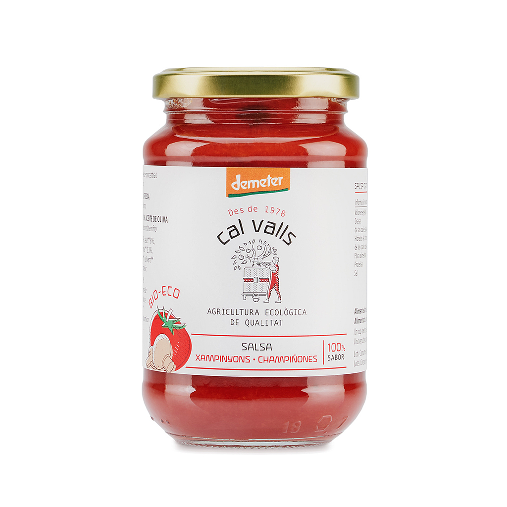 SALSA TOMATA XAMPINYONS Dem. Cal Valls 350 g