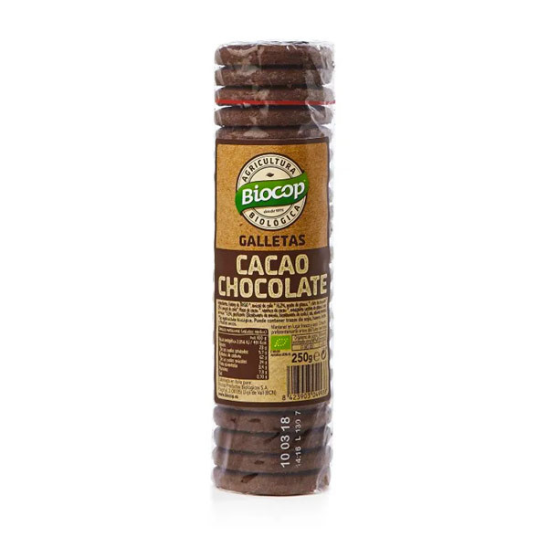 GALETA CACAU XOCOLATA biocop 250 g