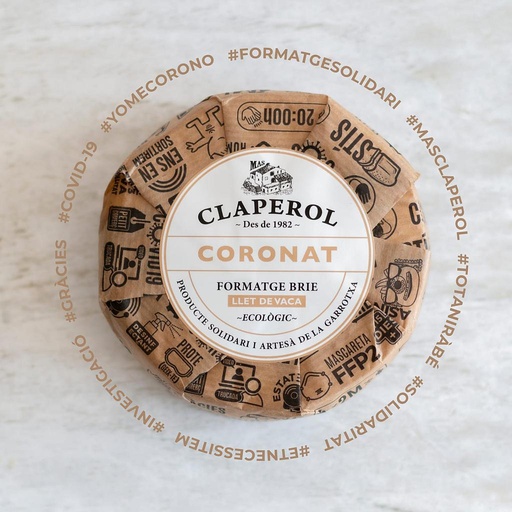 FORMATGE CORONAT DE VACA ECO Claperol 350g