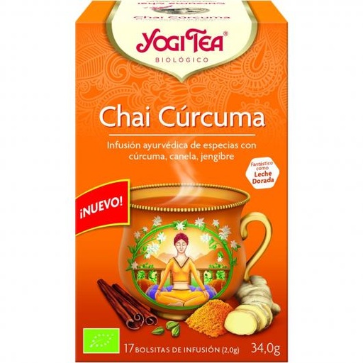 [2756] INFUSIÓ CHAI CÚRCUMA ECO YogiTea 17 bosses