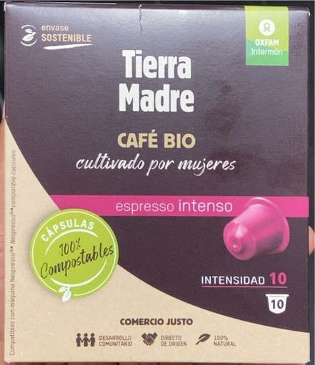 [10394342] CAFÉ ESPRESSO INTENSO ECO Oxfam 10 cápsulas